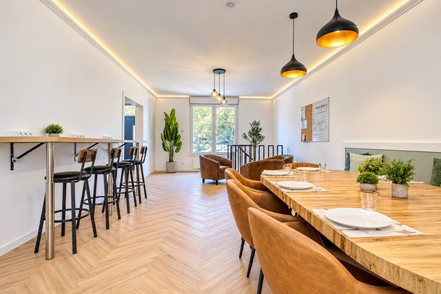 Espaces partagés du coliving — Villa Marne, Meaux