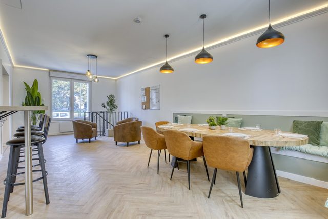 Espaces partagés du coliving — Villa Marne, Meaux
